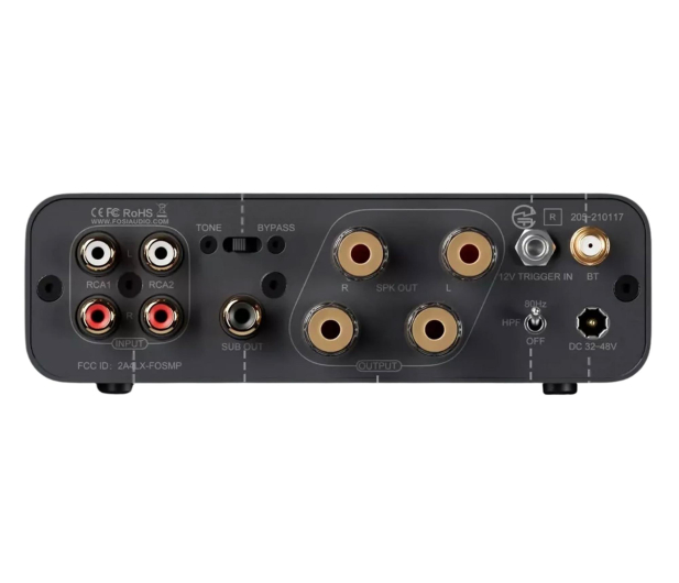 Fosi Audio Fosi Audio BT20A MAX (48V) - Wzmacniacz Audio 2.1 - 1583321 - zdjęcie 2